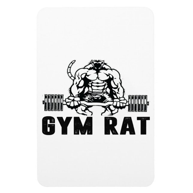 Gym Rat Magnet (Vertical)