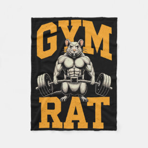 Gym Rat Meaning Gym Rat Costume Weight Lifting Gym Fleece Blanket