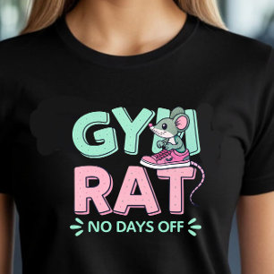 Gym Rat Mouse – Funny Fitness Cartoon for Gym Love T-Shirt