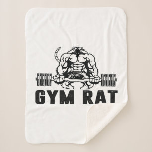 Gym Rat Sherpa Blanket