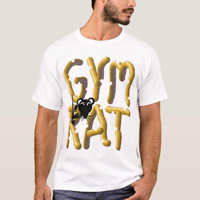 Gym Rat Weightlifting T-Shirt (Front)