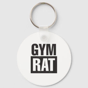 Gym Rat - Workout - Hustle - Fitness - Motivation  Key Ring