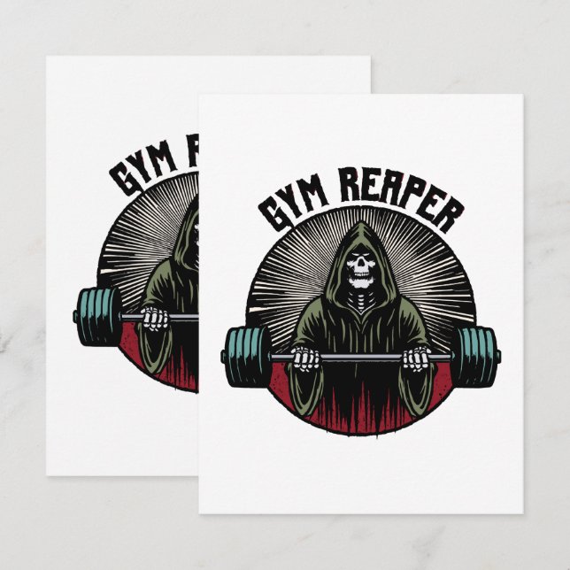 Gym Reaper Workout RSVP Card (Front/Back)