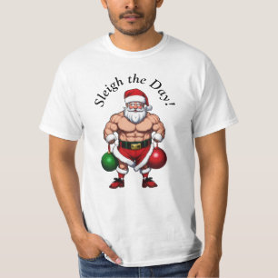 Gym Santa Claus T-Shirt
