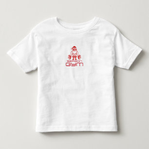 gym santa toddler T-Shirt