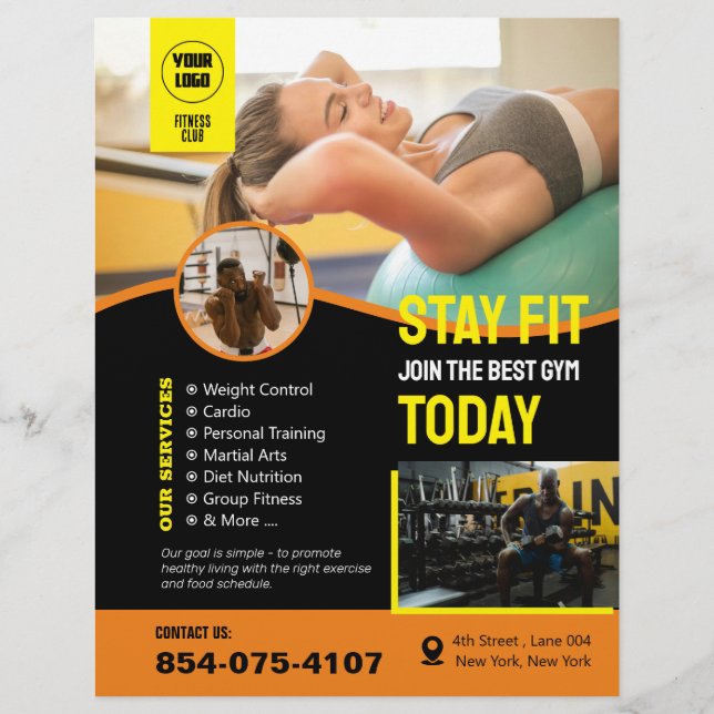 Gym Services Custom Flyer (Front)