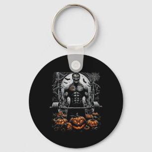 Gym Skeleton-haunted Fitness Fun-halloween Workout Key Ring