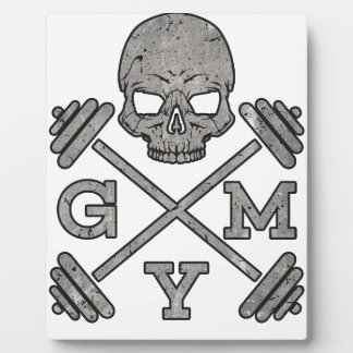 Gym Skeleton Poster Sport Fitness Plaque