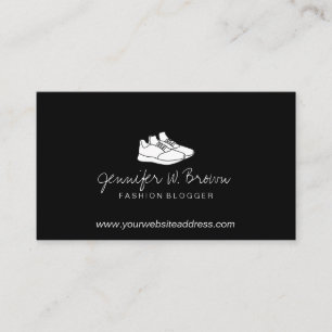 Gym Sport Sneaker White Shoes Business Card
