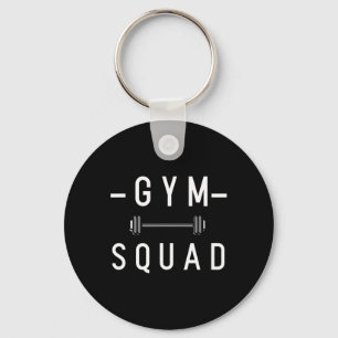Gym Squad Bodybuilding Motivational Quote Gym Work Key Ring