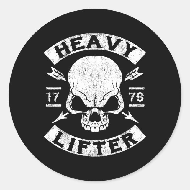 Gym T Shirt  Classic Round Sticker (Front)