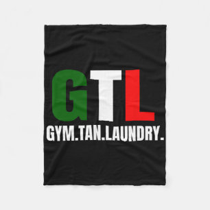 Gym Tan Laundry Gtl New Jersey Nj Shore  Fleece Blanket