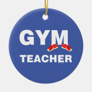 Gym Teacher Sneakers Ceramic Ornament