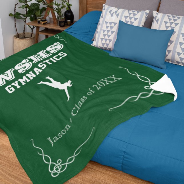 Gym Team Fleece Sm Blanket White Text for Guys (Gym Team Fleece Sm Blanket White Text for Guys)