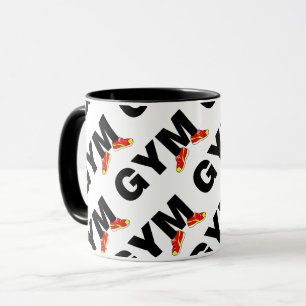Gym Text Sneakers. Mug