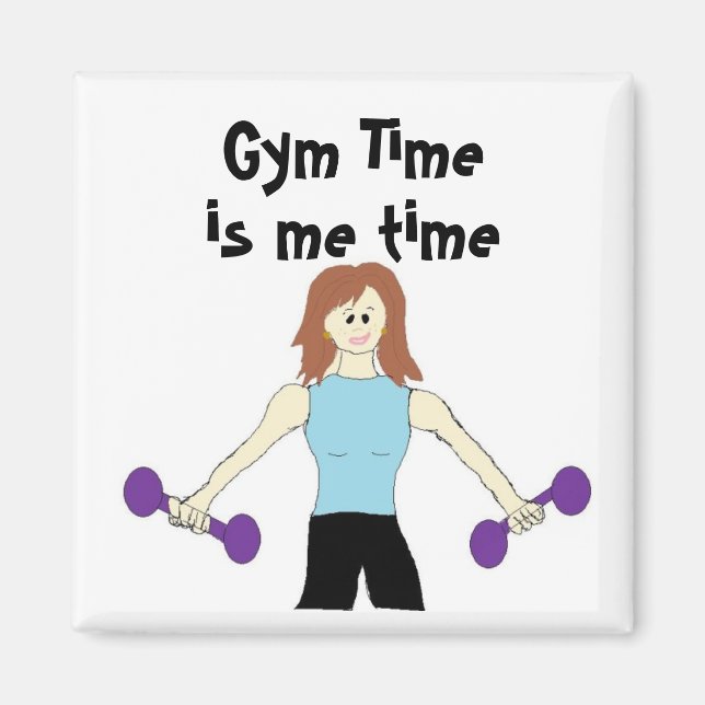 Gym Time is Me Time Magnet (Front)