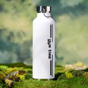 Gym Time – Minimal Women's Fitness Workout Water Bottle