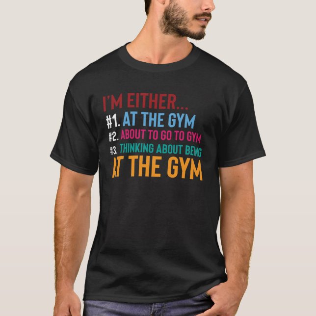 Gym Trainer Workout Quote Weightlifting Exercise T-Shirt (Front)