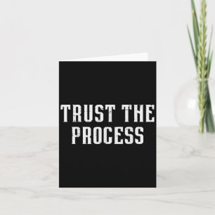 Gym Trust The Process Workout Motivational Men Wom Card