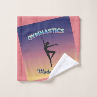 Gym Twist Holographic Gymnastics Sunset Custom Wash Cloth