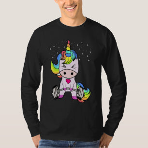 Gym Unicorn Workout Deadlifting Funny Weight lifti T-Shirt
