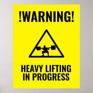 Gym warning sign
