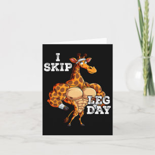 Gym Weight Training I Skip Leg Day 2 Card