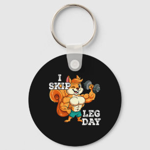 Gym Weight Training I Skip Leg Day 3  Key Ring
