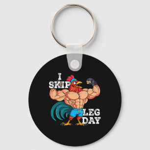 Gym Weight Training I Skip Leg Day 5  Key Ring