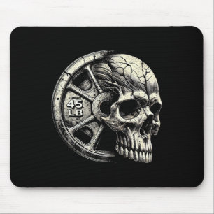 Gym Weightlifting 45lbs Plate Cool Working Out Bod Mouse Pad