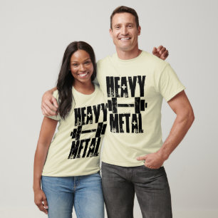 Gym Weightlifting HEAVY METAL T-Shirt