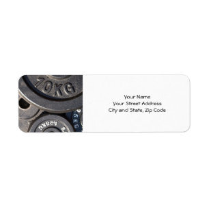 Gym Weights Return Address Label