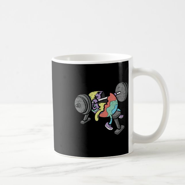 Gym Workout Easter Egg Hunting Funny Spring Men Wo Coffee Mug (Right)