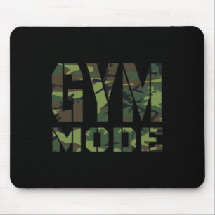 Gym Workout Fitness Bodybuilding Camouflage Weighl Mouse Pad