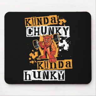 Gym Workout Fitness Funny Devil Uni Chunky-hunky W Mouse Pad