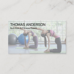 Gym Workout Fitness Yoga Business Card