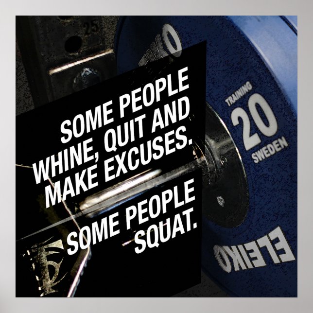 Gym Workout Motivational Poster (Front)