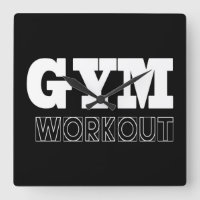 Gym Workout Pump Cover Fitness Clock