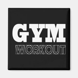 Gym Workout Pump Cover Fitness Magnet