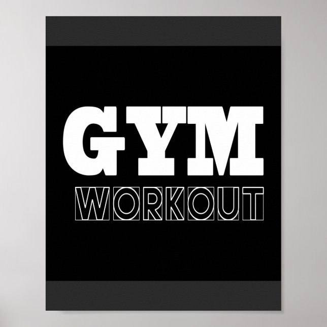 Gym Workout Pump Cover Fitness Poster (Front)