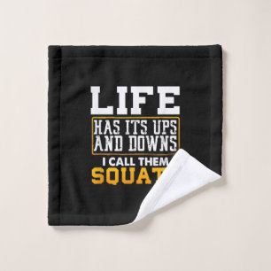 Gym Workout Weights Squat Men Women Wash Cloth