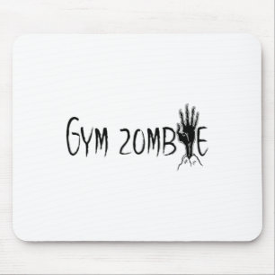 Gym Zombie Funny Halloween Workout Quote Mouse Pad