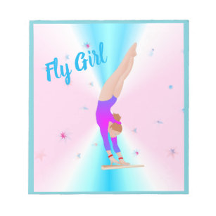 Gymastics - Fly Girl Notebook Notepad