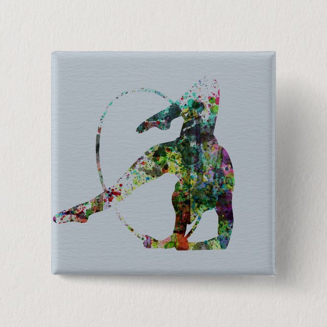 Gymnast 15 Cm Square Badge (Front)