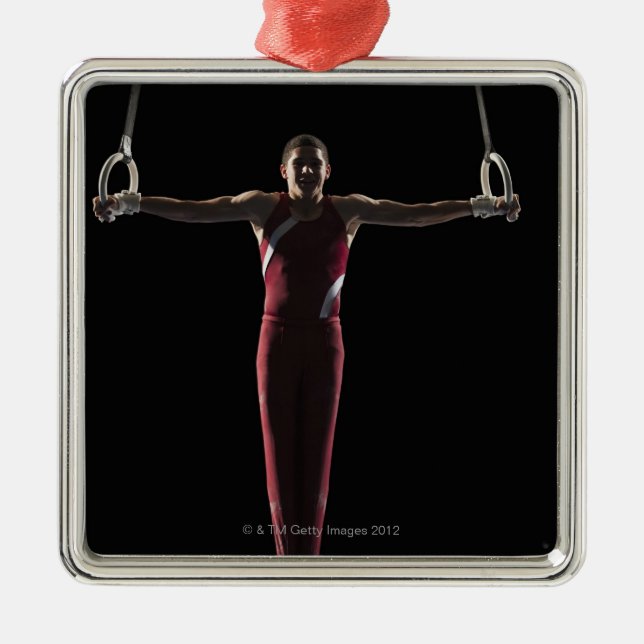 Gymnast 4 metal tree decoration (Front)