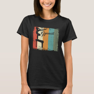 Gymnast Acrobat Gymnastics Retro Vintage Apparel T-Shirt