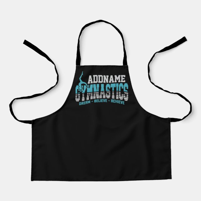 Gymnast ADD NAME Gymnastics Team Backbend Kickover Apron (Front)
