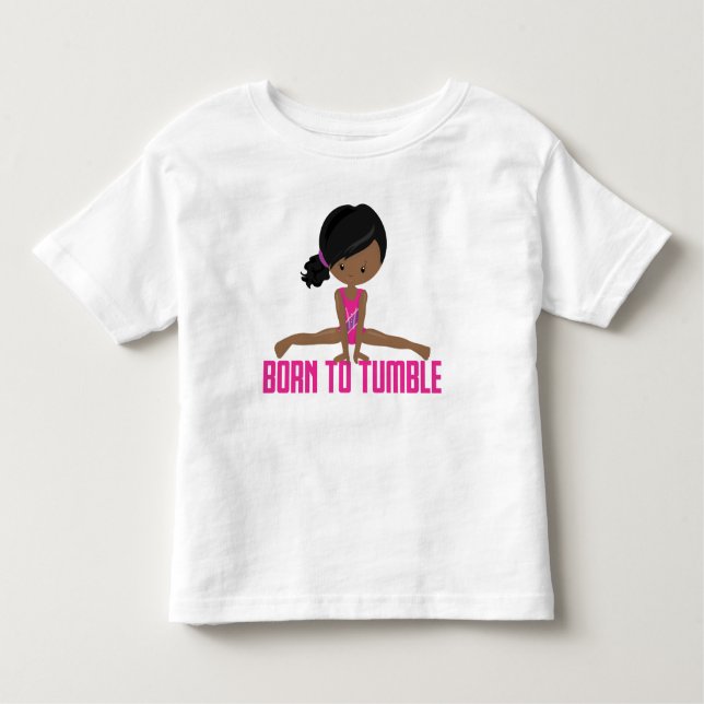 Gymnast- African American Toddler T-Shirt (Front)