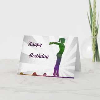 Gymnast Birthday Card