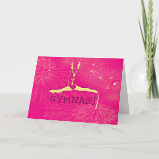 Gymnast Birthday Card